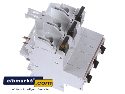 Ansicht oben links ABB Stotz S&J S751/3-E40 Hauptsicherungsautomat m.Schienenadapter 