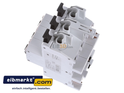 Ansicht oben rechts ABB Stotz S&J S751/3-E40 Hauptsicherungsautomat m.Schienenadapter 