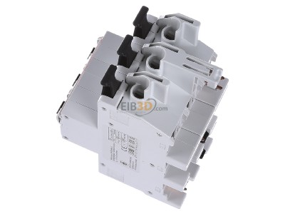 Ansicht oben rechts ABB S751/3-E50 Hauptsicherungsautomat m.Schienenadapter 