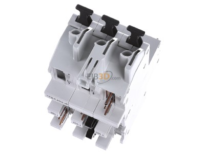 Ansicht oben hinten ABB S751/3-E50 Hauptsicherungsautomat m.Schienenadapter 