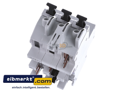 Top rear view ABB Stotz S&J S751/3-E63 Selective mains circuit breaker 3-p 63A
