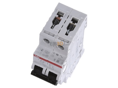Ansicht oben vorne ABB S201-C10NA Sicherungsautomat 6kA 10A C 1p+N (2p) 