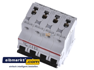 Ansicht oben vorne ABB Stotz S&J S203-B10NA Sicherungsautomat B,6kA,10A,3P+NA 