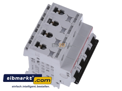 Ansicht oben links ABB Stotz S&J S203-B10NA Sicherungsautomat B,6kA,10A,3P+NA 