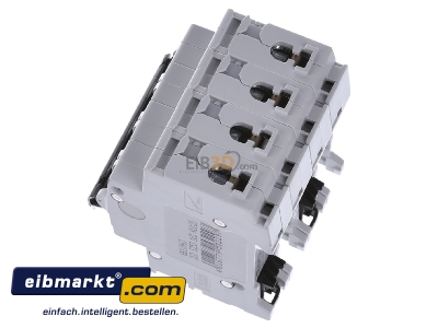 Ansicht oben rechts ABB Stotz S&J S203-B10NA Sicherungsautomat B,6kA,10A,3P+NA 