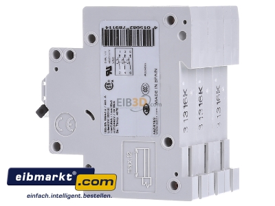 Ansicht rechts Eaton (Moeller) FAZ-K16/3 Leitungsschutzschalter K 16A, 3p 