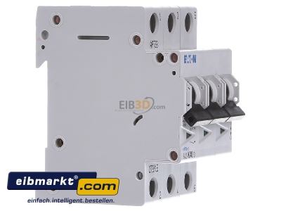 Ansicht links Eaton (Moeller) 278915 Leitungsschutzschalter K 40A, 3p FAZ-K40/3
