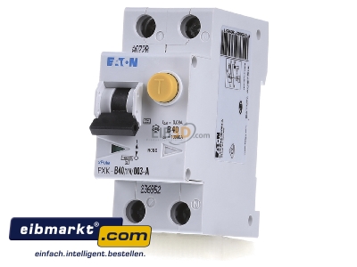 Front view Eaton (Installation) PXK-B40/1N/003-A Earth leakage circuit breaker B40/0,03A - 
