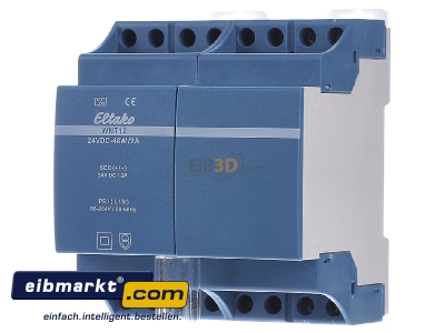 Front view Eltako WNT12-24VDC-48W/2A DC-power supply 88...264V/24V 48W - 
