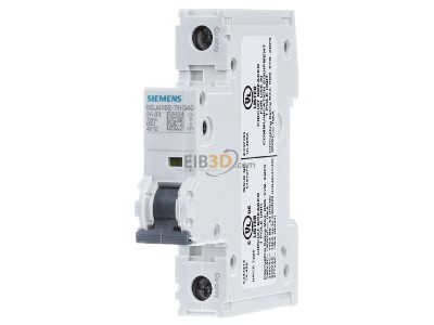 Front view Siemens 5SJ4102-7HG40 Miniature circuit breaker 1-p C2A 
