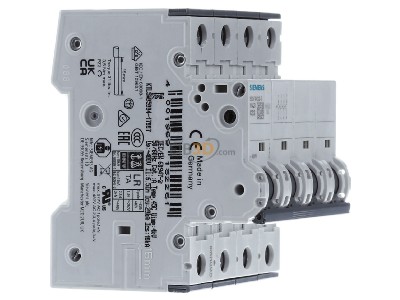 Ansicht links Siemens 5SY4432-7 Leitungsschutzschalter 4pol., C, 32A 