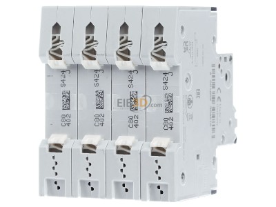 Back view Siemens 5SY4480-7 Miniature circuit breaker 4-p C80A 
