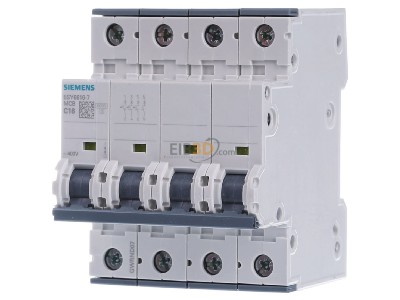 Front view Siemens 5SY6616-7 Miniature circuit breaker 4-p C16A 
