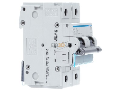 View on the left Hager HMC280 Miniature circuit breaker 2-p C80A 
