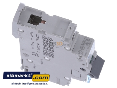 View top left Hager NBN106 Miniature circuit breaker 1-p B6A
