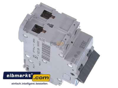 View top left Hager NBN206 Miniature circuit breaker 2-p B6A
