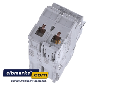 Top rear view Hager NBN206 Miniature circuit breaker 2-p B6A
