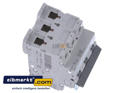 View top left Hager NBN316 Miniature circuit breaker 3-p B16A

