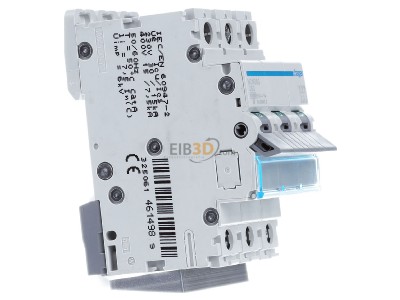 Ansicht links Hager NCN363 Leitungsschutzschalter 3pol.,C-63A,10kA,3M 