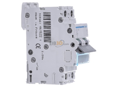 View on the left Hager NCN516 Miniature circuit breaker 2-p C16A 
