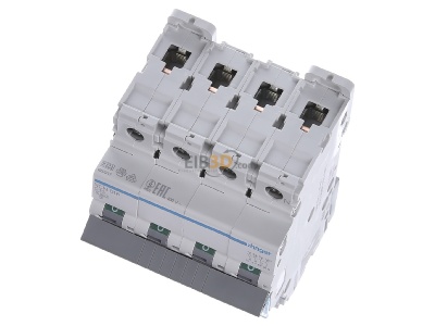 View up front Hager NCN616 Miniature circuit breaker 4-p C16A 
