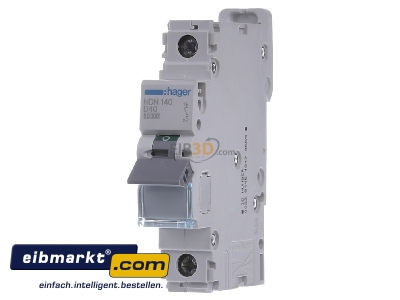 Front view Hager NDN140 Miniature circuit breaker 1-p D40A
