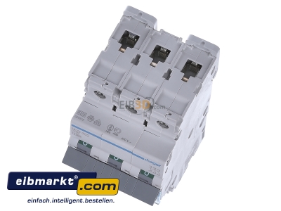 View up front Hager NDN332 Miniature circuit breaker 3-p D32A
