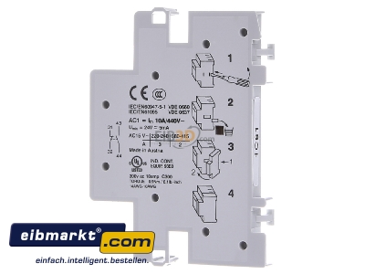 View on the right Eaton (Installation) 248862 Auxiliary switch for modular devices
