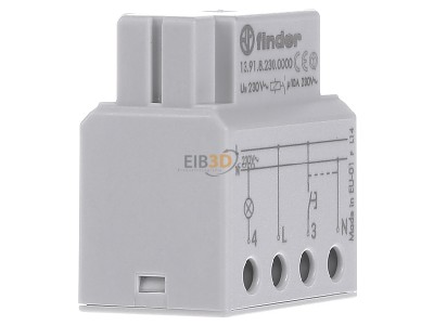 Ansicht links Finder 13.91.8.230.0000 Stromstoschalter 1S 10A 230VAC 