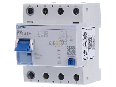 Front view Doepke DFS4 040-4/0,03-A KV Residual current breaker 4-p 
