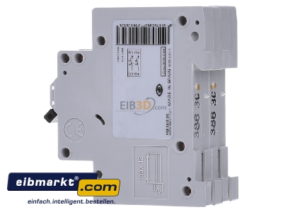 View on the right Eaton (Moeller) FAZ-C3/2-DC Miniature circuit breaker 2-p C3A

