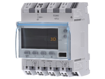 Front view Hager EG293B EIB, KNX digital time switch 230VAC, 
