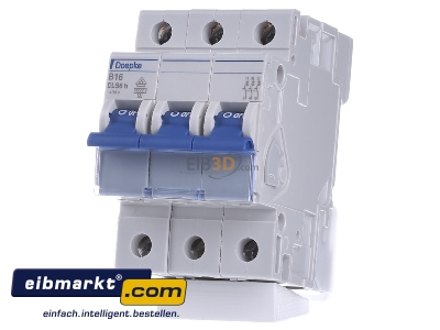 Front view Doepke DLS 6H B16-3 6 kA Miniature circuit breaker 3-p B16A - 
