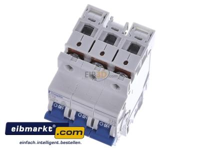 View up front Doepke DLS 6H C16-3 6 kA Miniature circuit breaker 3-p C16A
