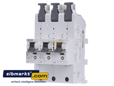 Front view Siemens Indus.Sector 5SP38352 Selective mains circuit breaker 3-p 35A
