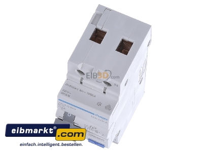 View up front Hager ADA516D Earth leakage circuit breaker B16/0,03A 
