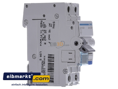 View on the left Hager ADA563D Earth leakage circuit breaker C13/0,03A
