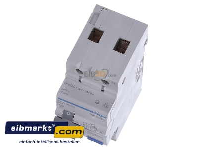 View up front Hager ADA563D Earth leakage circuit breaker C13/0,03A
