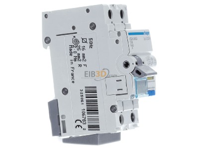 View on the left Hager ADA566D Earth leakage circuit breaker C16/0,03A 
