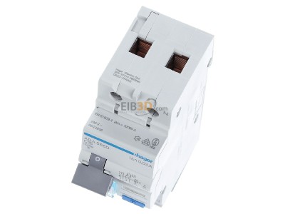 View up front Hager ADA566D Earth leakage circuit breaker C16/0,03A 
