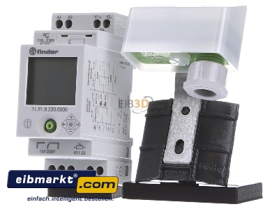 Frontansicht Finder 119182300000 Dmmerungsschalter 150Lux 16A+1Aux 230V 11.91.8.230.0000