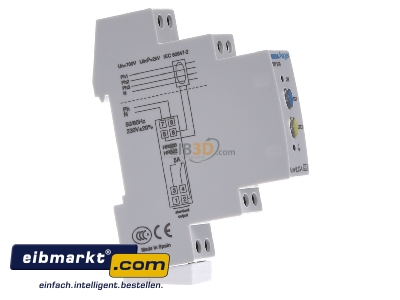 View on the left Hager HR500 Residual current release 0,03A 
