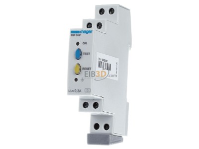 Front view Hager HR502 Residual current release 0,3A 

