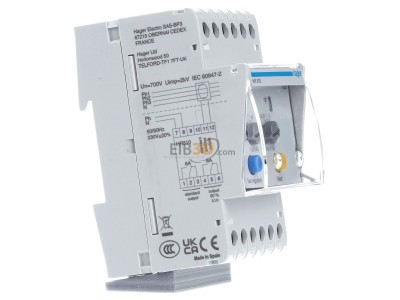 View on the left Hager HR510 Residual current release 0,03...10A 
