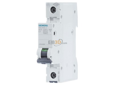 Frontansicht Siemens 5SL6101-7 LS-Schalter C1A 1pol 6kA 