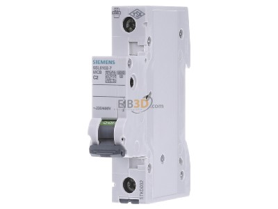 Frontansicht Siemens 5SL6102-7 LS-Schalter C2A 1pol 6kA 