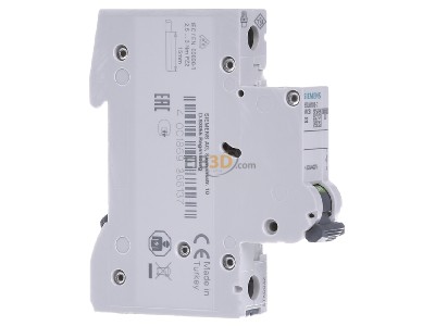 Ansicht links Siemens 5SL6102-7 LS-Schalter C2A 1pol 6kA 