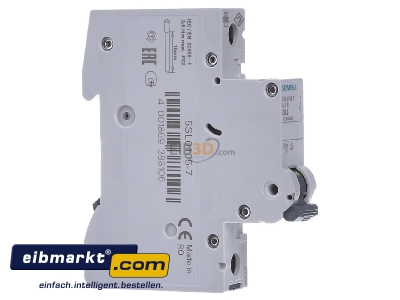 Ansicht links Siemens Indus.Sector 5SL6105-7 LS-Schalter C 0,5A 1p. 230/400V 