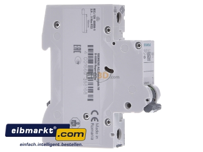 Ansicht links Siemens Indus.Sector 5SL61067 LS-Schalter C6A, 1pol 5SL6106-7