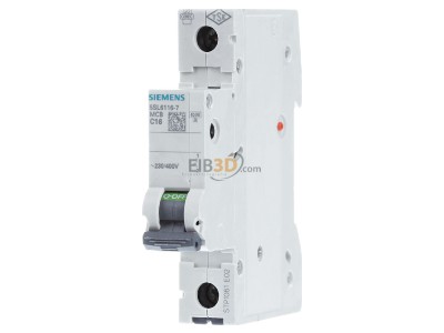 Frontansicht Siemens 5SL6116-7 LS-Schalter C16A 1pol 6kA 